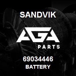 69034446 Sandvik BATTERY | AGA Parts