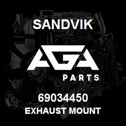 69034450 Sandvik EXHAUST MOUNT | AGA Parts
