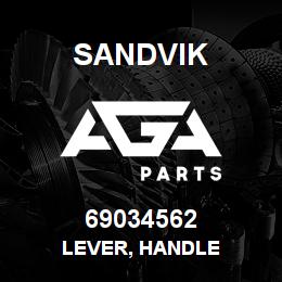 69034562 Sandvik LEVER, HANDLE | AGA Parts