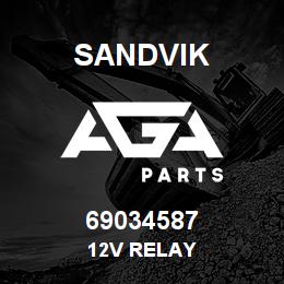 69034587 Sandvik 12V RELAY | AGA Parts