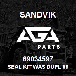 69034597 Sandvik SEAL KIT WAS DUPL 69035314 | AGA Parts