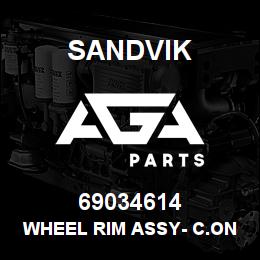 69034614 Sandvik WHEEL RIM ASSY- C.ONESTOGA (SELL PARTS) | AGA Parts