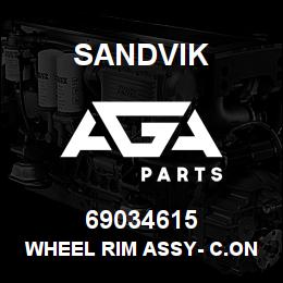 69034615 Sandvik WHEEL RIM ASSY- C.ONESTOGA (SELL PARTS) | AGA Parts