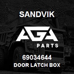 69034644 Sandvik DOOR LATCH BOX | AGA Parts