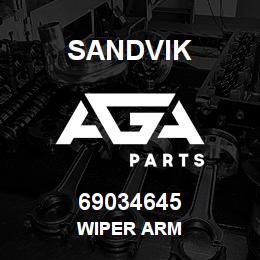69034645 Sandvik WIPER ARM | AGA Parts