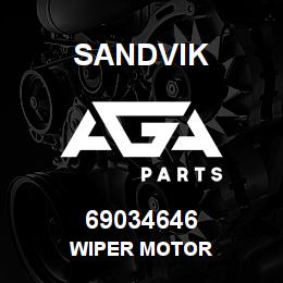 69034646 Sandvik WIPER MOTOR | AGA Parts