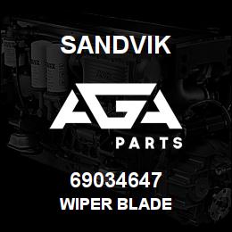 69034647 Sandvik WIPER BLADE | AGA Parts