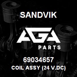 69034657 Sandvik COIL ASSY (24 V.DC) SEE 004760529 | AGA Parts