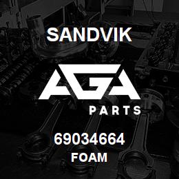 69034664 Sandvik FOAM | AGA Parts