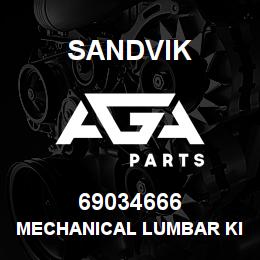 69034666 Sandvik MECHANICAL LUMBAR KIT | AGA Parts