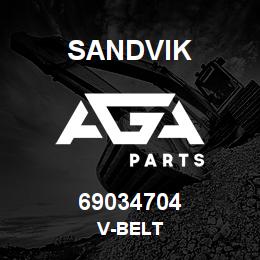 69034704 Sandvik V-BELT | AGA Parts