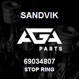69034807 Sandvik STOP RING | AGA Parts