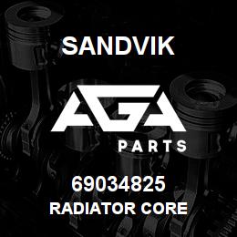 69034825 Sandvik RADIATOR CORE | AGA Parts