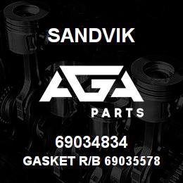 69034834 Sandvik GASKET R/B 69035578 RB | AGA Parts