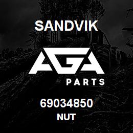69034850 Sandvik NUT | AGA Parts