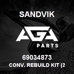 69034873 Sandvik CONV. REBUILD KIT (28,000 SER. TRANS) | AGA Parts