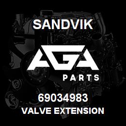 69034983 Sandvik VALVE EXTENSION | AGA Parts