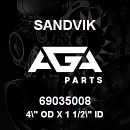 69035008 Sandvik 4" OD X 1 1/2" ID 1018 MECH. TUBE | AGA Parts