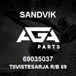 69035037 Sandvik TIIVISTESARJA R/B 69007107 RB | AGA Parts