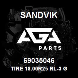 69035046 Sandvik TIRE 18.00R25 RL-3 GDYR | AGA Parts