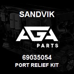 69035054 Sandvik PORT RELIEF KIT | AGA Parts