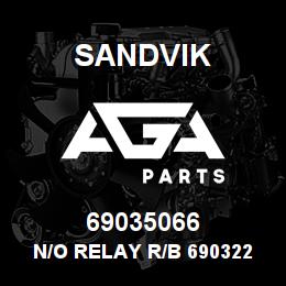69035066 Sandvik N/O RELAY R/B 69032298 RB | AGA Parts