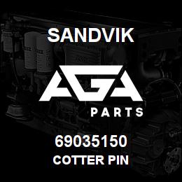 69035150 Sandvik COTTER PIN | AGA Parts