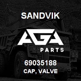 69035188 Sandvik CAP, VALVE | AGA Parts