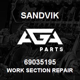 69035195 Sandvik WORK SECTION REPAIR KIT (3PC KIT) | AGA Parts