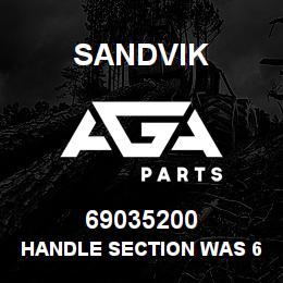 69035200 Sandvik HANDLE SECTION WAS 69034576 | AGA Parts
