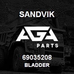 69035208 Sandvik BLADDER | AGA Parts