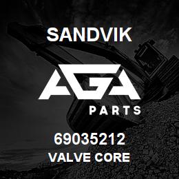 69035212 Sandvik VALVE CORE | AGA Parts