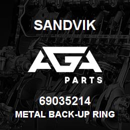 69035214 Sandvik METAL BACK-UP RING | AGA Parts