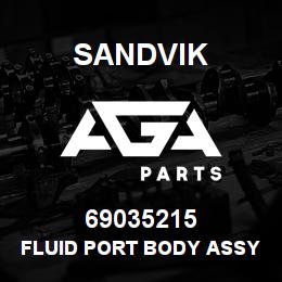 69035215 Sandvik FLUID PORT BODY ASSY | AGA Parts