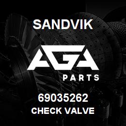 69035262 Sandvik CHECK VALVE | AGA Parts