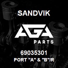 69035301 Sandvik PORT 'A' & 'B'/RV & AC SCREW ADJ. | AGA Parts