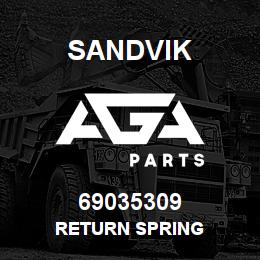 69035309 Sandvik RETURN SPRING | AGA Parts