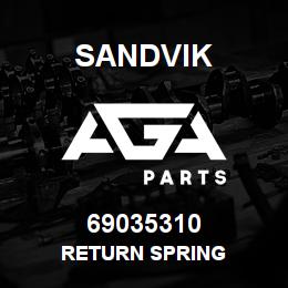 69035310 Sandvik RETURN SPRING | AGA Parts