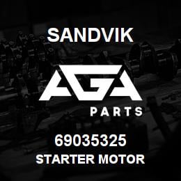 69035325 Sandvik STARTER MOTOR | AGA Parts
