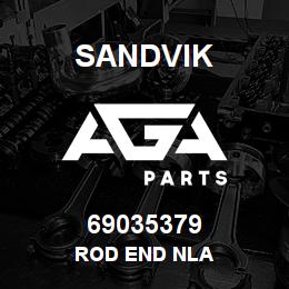 69035379 Sandvik ROD END NLA | AGA Parts