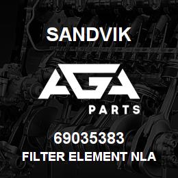 69035383 Sandvik FILTER ELEMENT NLA | AGA Parts