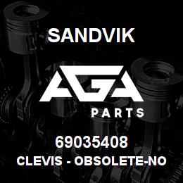 69035408 Sandvik CLEVIS - OBSOLETE-NO REPLACEMENT | AGA Parts