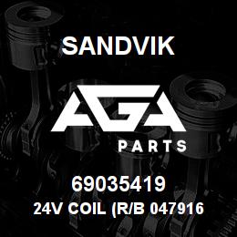 69035419 Sandvik 24V COIL (R/B 04791650) RB | AGA Parts
