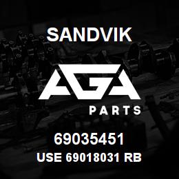 69035451 Sandvik USE 69018031 RB | AGA Parts