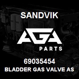 69035454 Sandvik BLADDER GAS VALVE ASS'Y | AGA Parts