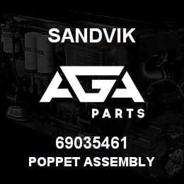69035461 Sandvik POPPET ASSEMBLY | AGA Parts