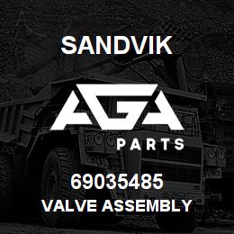 69035485 Sandvik VALVE ASSEMBLY | AGA Parts