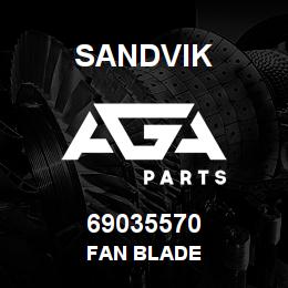 69035570 Sandvik FAN BLADE | AGA Parts