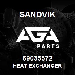 69035572 Sandvik HEAT EXCHANGER | AGA Parts