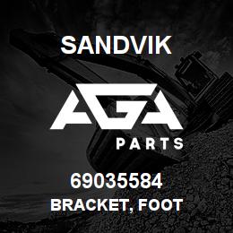 69035584 Sandvik BRACKET, FOOT | AGA Parts